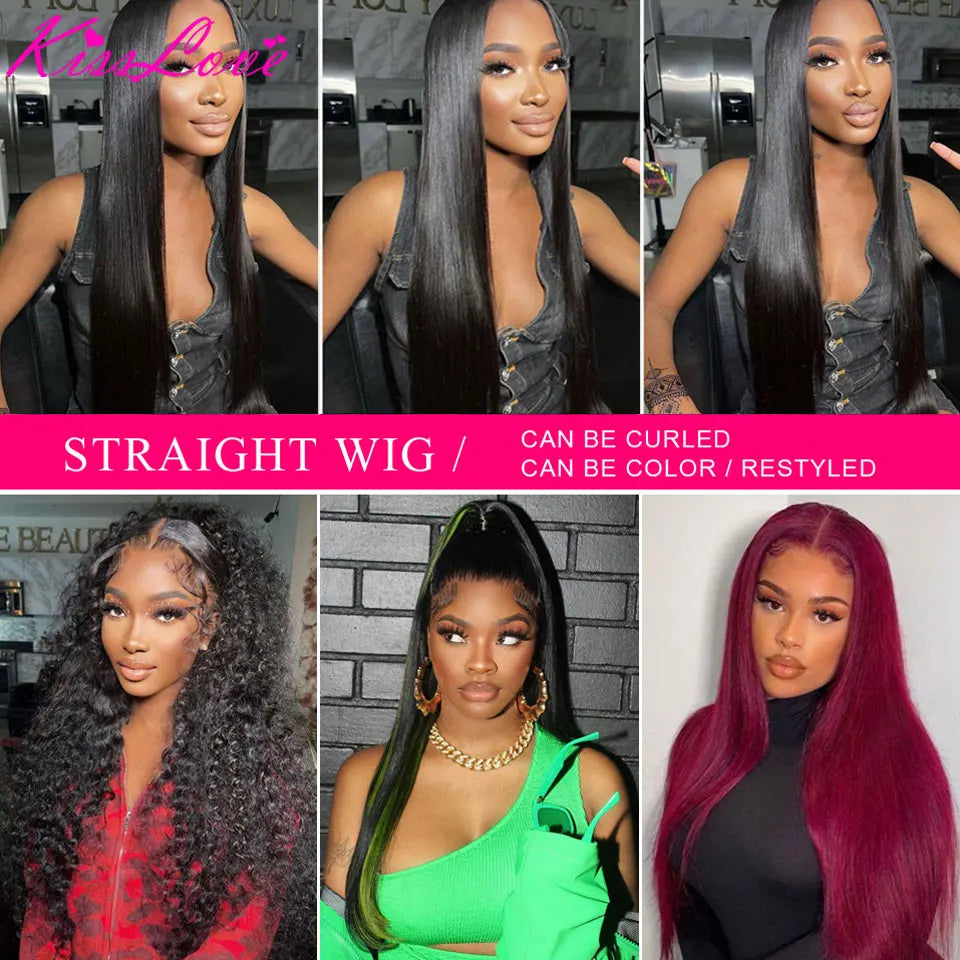 HD Lace Wig 13x6 Human Hair Straight 13x4 Lace Front Human Hair Wigs 5x5 Glueless Wig Pre Plucked 13x6 Full HD Lace Frontal Wigs