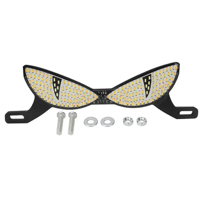 Motorcycle LED License Plate Decorative Lights Snake Eye Rear Tail Light Strobe Flashing Electric Motorcycle Modified Accessory