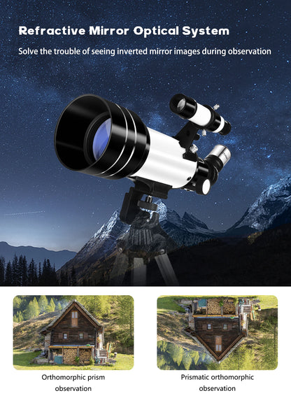 16-120x70mm Astronomical Telescope for Kids & Adults Aperture 400mm refractor Refracting Telescope for Beginners in Astronomy