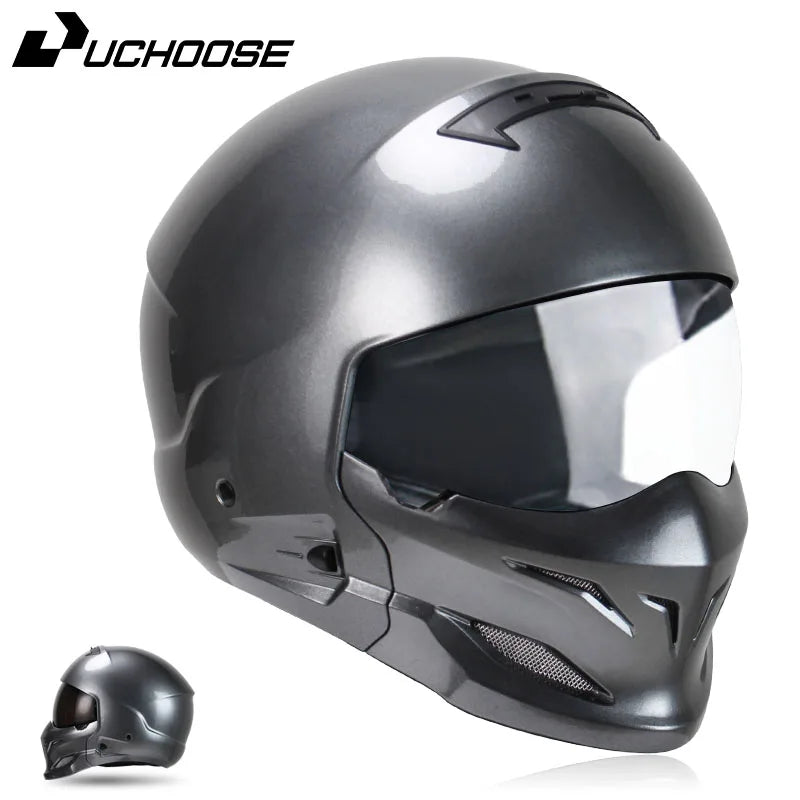 New Scorpion Retro Motorcycle Cascos Moto Locomotive Personality Multi-purpose Combination Helmet  Detachable Multi-purpose