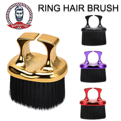 Professional Barber Duster Neck Face Brushes Hair Clean Soft Black Hairbrush Salon Cutting Hairdressing Styling Make Tools