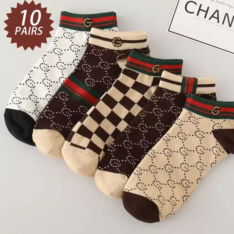 5/10 pcs Men's Thin Breathable Low-Cut Socks - Anti-Odor, Moisture-Wicking, Lightweight, Comfortable & Versatile for Daily Wear
