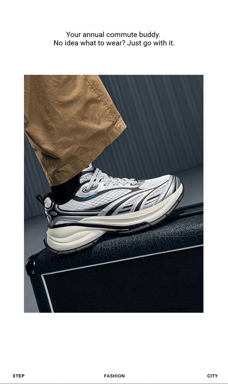 Xtep Basque 3 For Male Sneakers 2026 Spring Comfortable Retro Fashion Luxury Height-Increasing Sports Shoes 874219320001