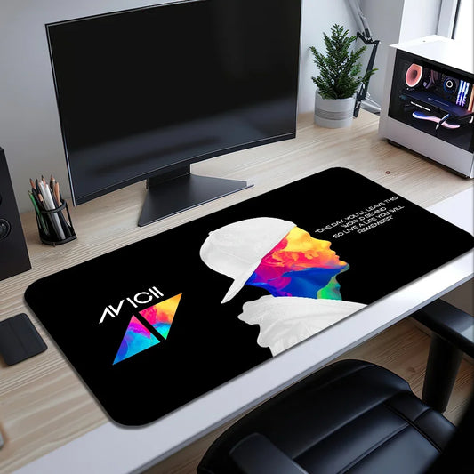 DJ A-Avicii For Computer Game Big Keyboard Office Large Mouse Mat Pad Anti-slip Rubber PC Mice