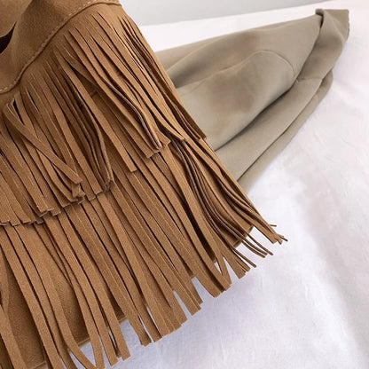 Suede Tassel High Quality Faux Shoulder Bags Fashion Large Capacity Sense of Luxury Popularity Women's Tote Bags Casual New