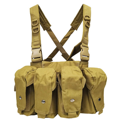 Tactical Vest MOLLE CS Training Equipment Hunting Chest Vest Security Quick Release AK Belly Pocket Vest Hunting Equipment
