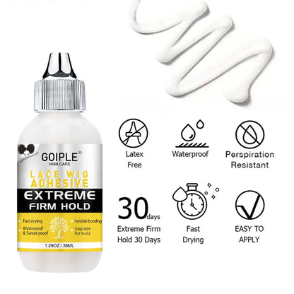 Wig Care Spray Kit Shampoo Cleaner for Synthetic Wig Care Solution Detangle Moisturize Leave-in Conditioner with Lace Front Glue