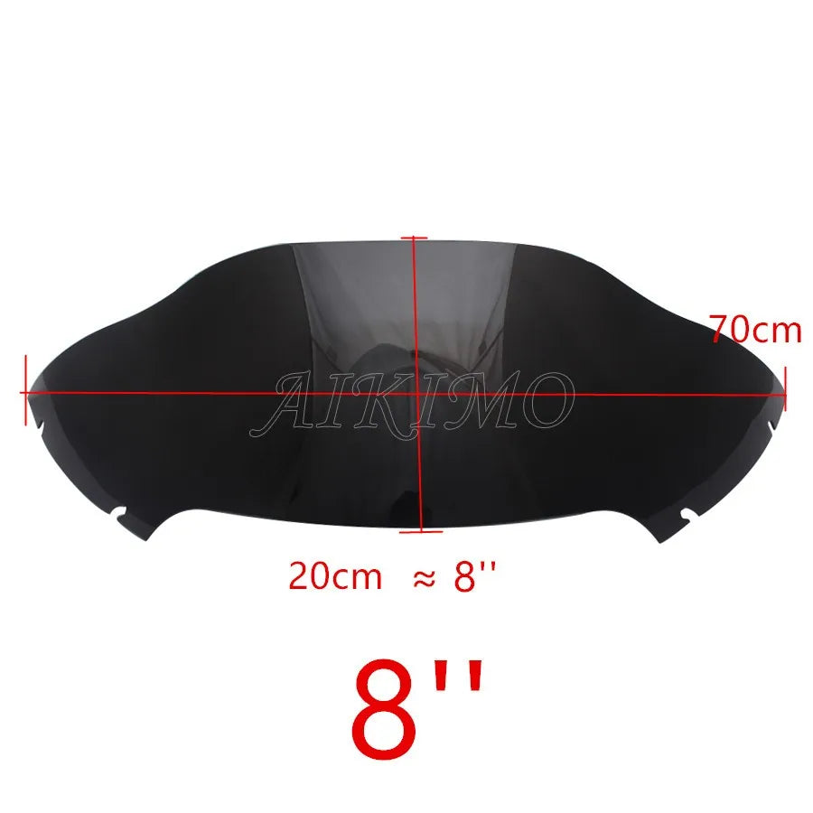 8" Wind Splitter Windshield Windscreen Front Glass for Harley Touring Road Glide Ultra FLTRU FLTRX 2015- 2020 2019 2018 2017
