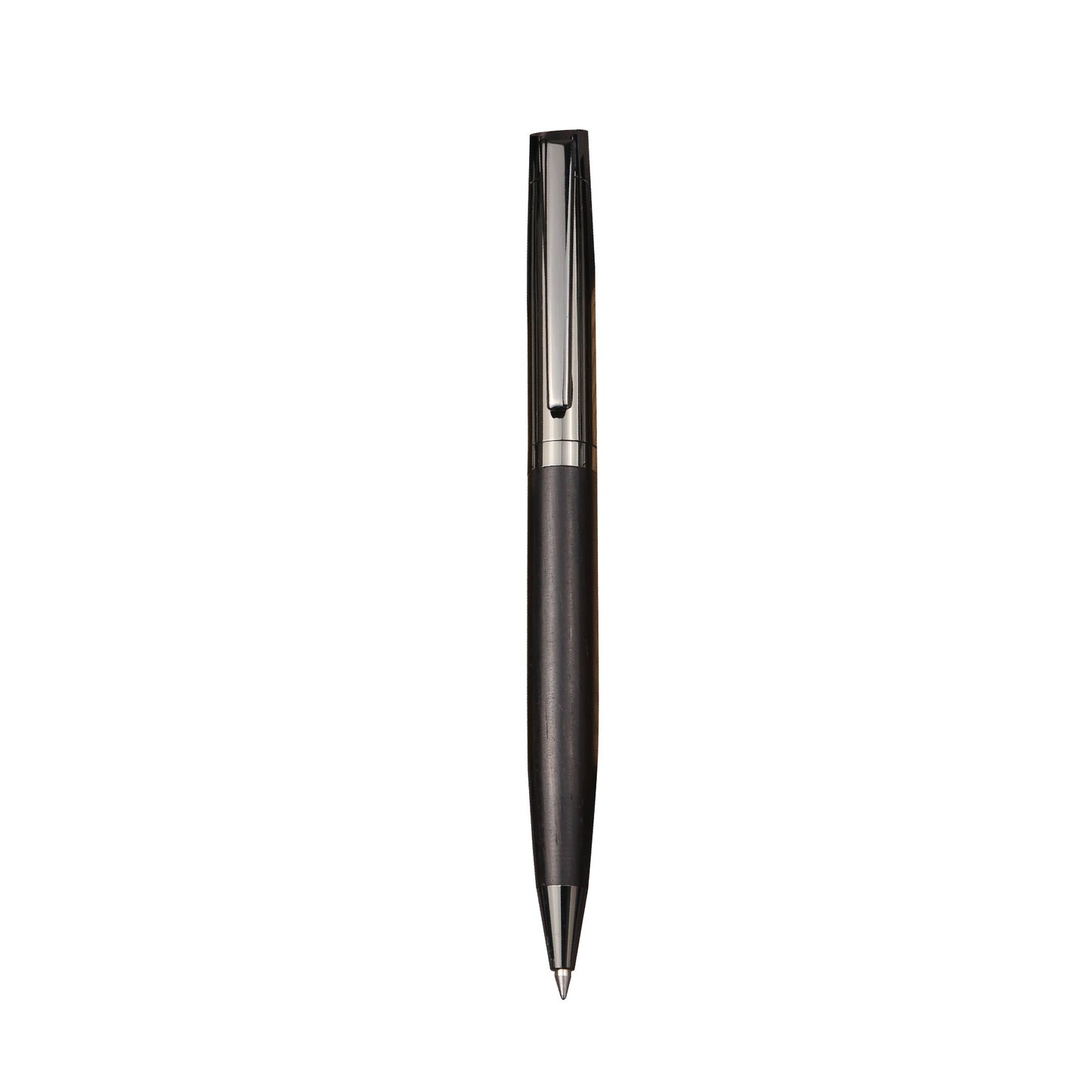 1 Set Premium Metal Ballpoint Pen with Wood Barrel for Smooth Writing Experience and High-End Design-Black Ink-Office-With Case