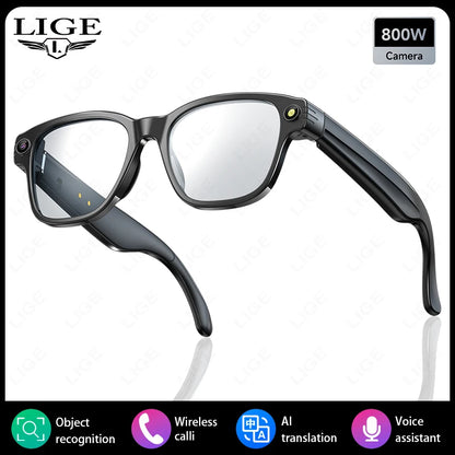 New AI Smart Glasses 800W Camera WIFI+Bluetooth Real-time Transmission Sunglasses Touch Control Video Record Glasses For XIAOMI