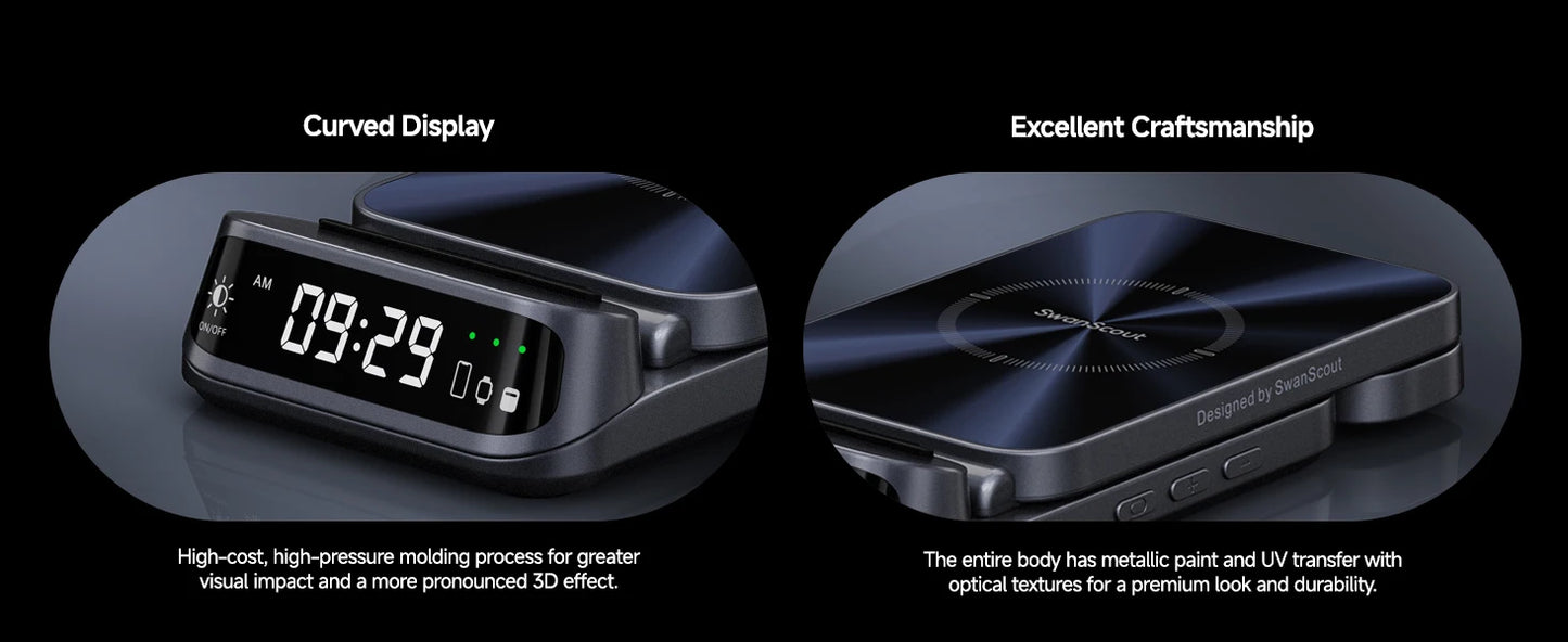 SwanScout 708S Charging Station for Samsung S25 S24 Ultra S23 Z Flip 7 Fold 6 5 Wireless Charger for Galaxy Watch 8 7 for Buds 3