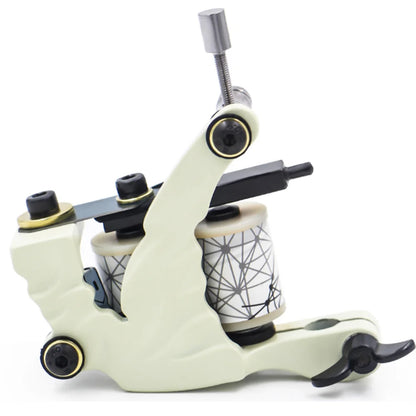 Professional Coil Tattoo Machine Gun 10 Wraps Cast Iron Tattoo Coil Machine for Tattoo Liner and Shader Traditional Tattoo Gun