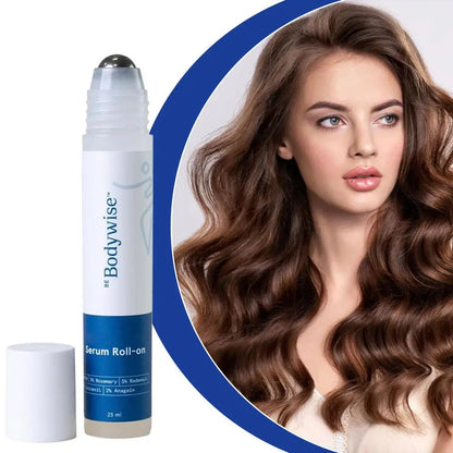 1-5pcs Bodywise Roll-On Ball Hair Growth Serum - Natural Rosemary Plant Essence Strengthen Hair Roots Gently Nourishes Scalp
