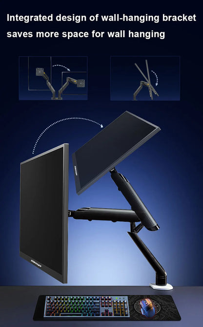 Sibolan 27 inch 2.5K Portable Monitor 165Hz 72% sRGB HDMI USB-C Plug Built-in Mount Laptop Display Extender For Windows Mac