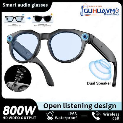 2026 New 8K HD AI Smart Glasses Men Chat GPT 800MP Camera Bluetooth Call AI Translation Voice Assistant Control Sunglasses Women