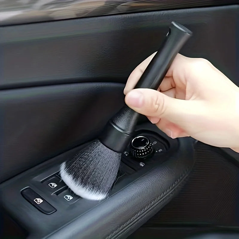1pcs Car Interior Detailing Brush Soft Bristle Cleaning Brush Motorcycle CarCleaning Tool Auto Detail Dash Duster Brush