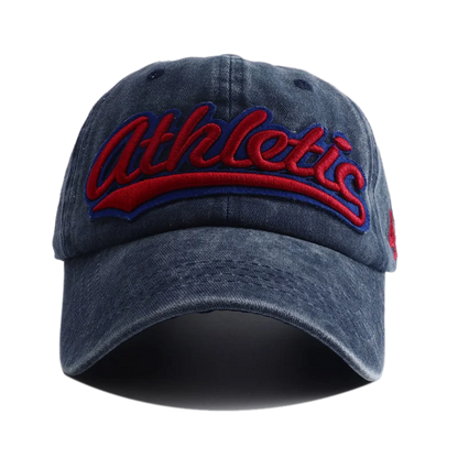 Athletic Letter Embroidery Baseball Cap Retro Washed Cotton Peaked Hat Hip Hop Trucker Dad Caps Fashion Sun Hats for Women Men