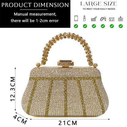 Venus Chan 2024 Special Design High Quality Orange Color African Women Shoes and Bag Set with Shinning Crystal for Wedding Party