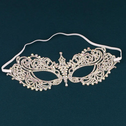 Wedding Dance Mask Headdress Bride Party Rhinestone Tassel Wedding Card Personality Mask Stage Accessories