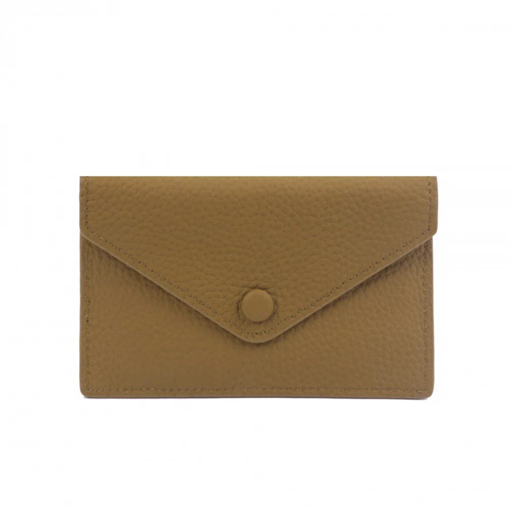 Customized letters, genuine cowhide leather, women's ultra-thin card wallet, women's short envelope, women's wallet
