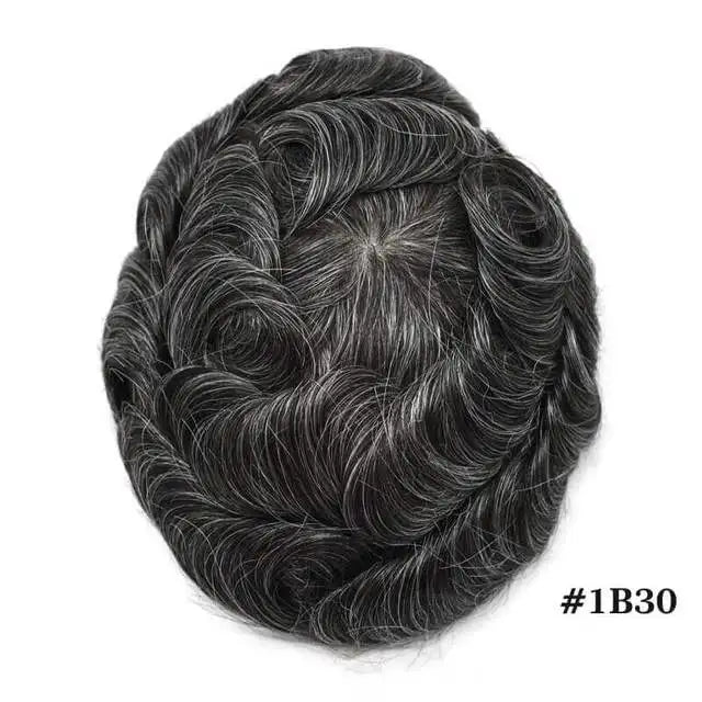 Front Swiss Lace Men's Capillary Prothesis Lace PU Man Toupee Human Hair Wigs Natural Hairline Indian Human Hair Wigs Natural