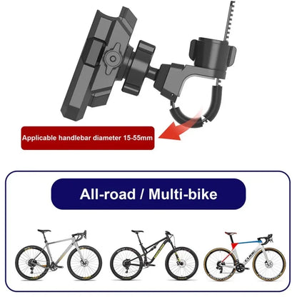 Shockproof Phone Holder for Road Mountain Riding for Bike Motorcycle Handlebar Bicycle 360° Rotating Navigation Mount Bracket