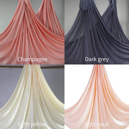 12m Aerial Silks Flying Trapeze Aerial Silk Yoga Hammock Swing GYM Home Outdoor Fitness Anti-Gravity Body Building Pilates Belt