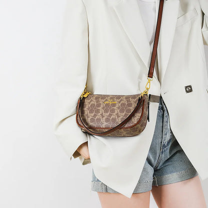 Classic Vintage Ladies Crossbody Handbag High-End Women's Underarm Shoulder Bag Elegant Designer Leather Messenger Bag For Women