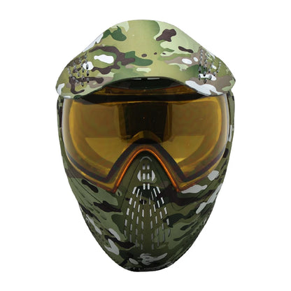 GREAT II Lotus Camo Tactical PAINTBALL MASK with Visor Airsoft Mask with DYE I4 Thermal Lens