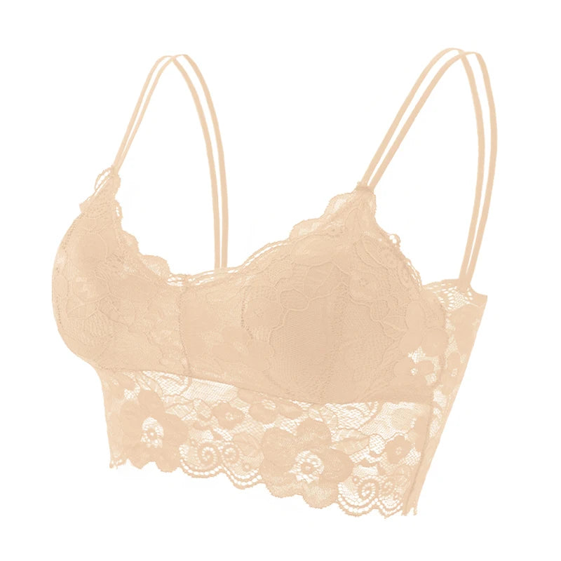 Fashion Women Bralette Bra Female Tops Hot Sale Female Lace Strap Wrapped Chest Shirt Top New Underwear Bras