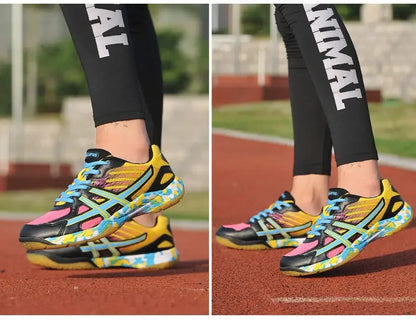 Women Sneakers Men Badminton Shoes Light Black Breathable Female Outdoor Sports Training Women Athletics Sports Pink
