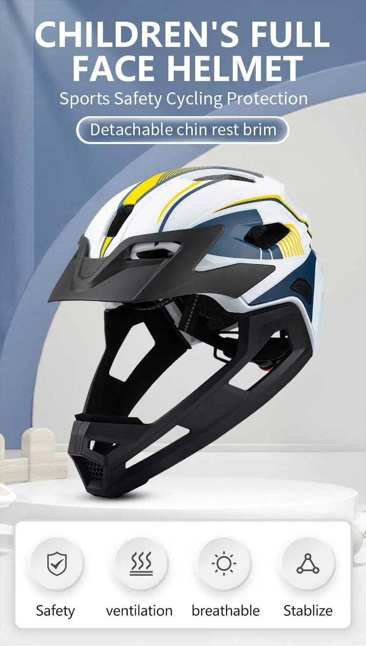 Eastinear High Quality Lightweight Children's Bicycle Helmet Full Face Removable Roller Skateboard Helmet Protects Head Safety