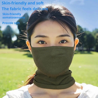 Cycling Face Mask Absorb Sweat Breathable Fishing Training Sport UV Face Scarf Neck Gaiter Summer Face Bandana Safety protection