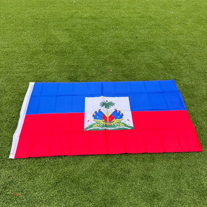 Haiti Flag 150x90cm Large 3x5 FT Haitian National Flag Polyester Double Stitched Outdoor Indoor Decoration