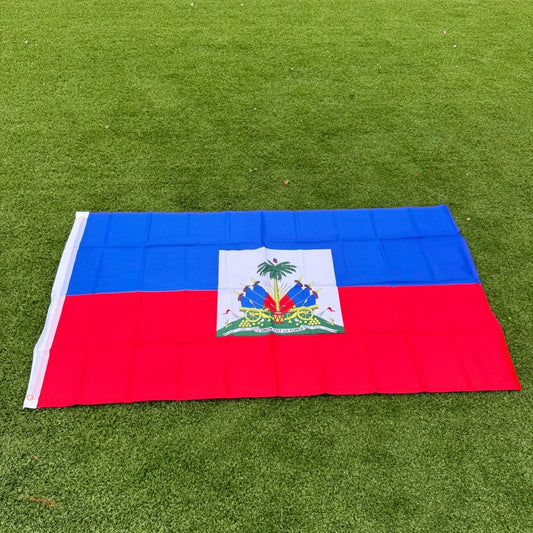 Haiti Flag 150x90cm Large 3x5 FT Haitian National Flag Polyester Double Stitched Outdoor Indoor Decoration