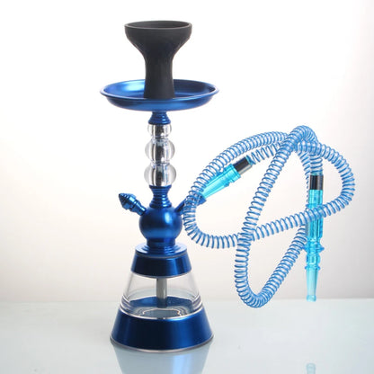 Acrylic Hookah Shisha Complete Set - French Design Chicha with Silicone Head Heat Management Device for Smoking