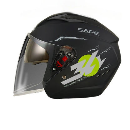 Uniform Size 58-62CM Helmet Motorcycle Winter Thermal Battery Car Female Winter Male Double Mirror Four Seasons Helmet