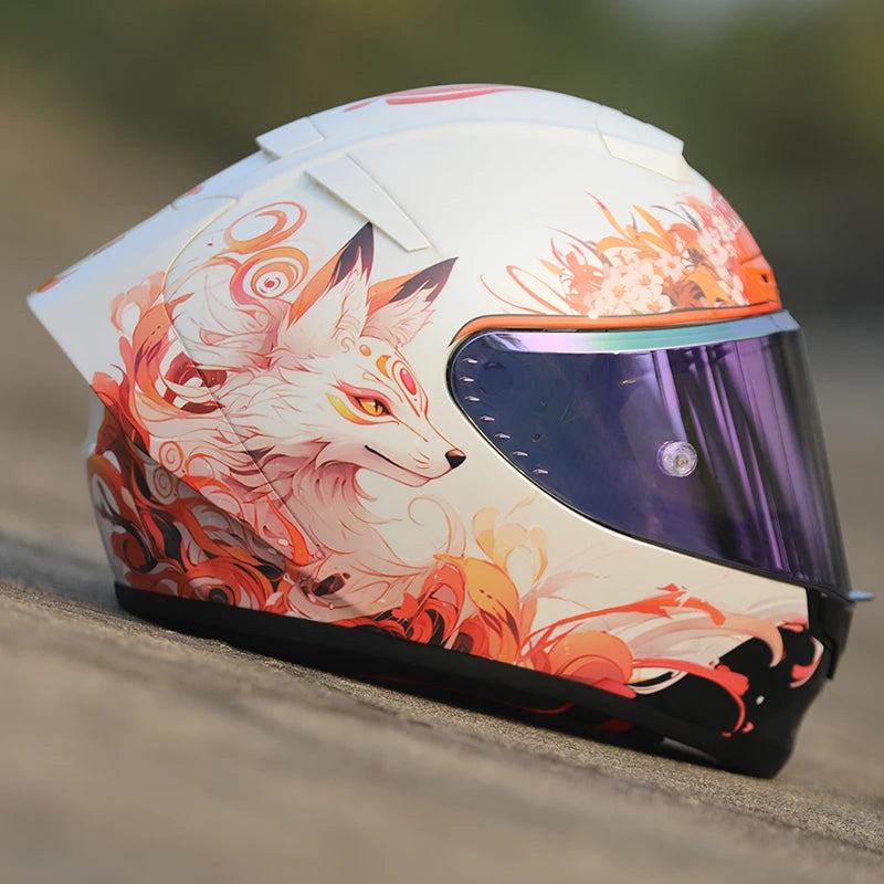 MKAN Full Face Motorcycle helmet Gumiho  helmet Riding Motocross Racing Motobike Helmet