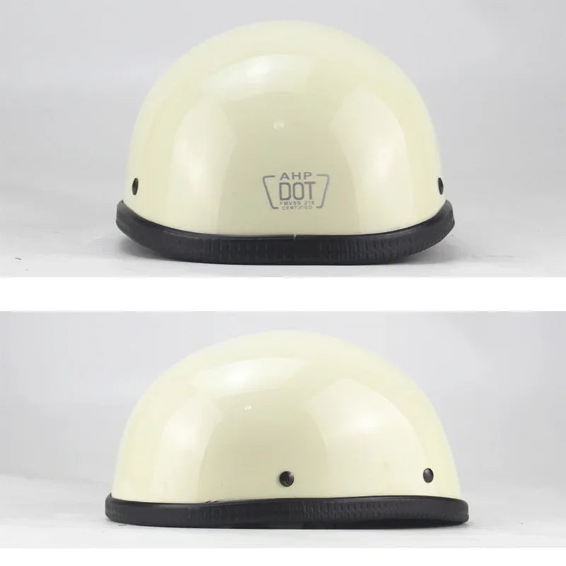1X Motorcycle Helmet Open Face Helmet Half Helmet Retro Moto Casco Capacete Dot Approved Half Face Safety Helmet DOT