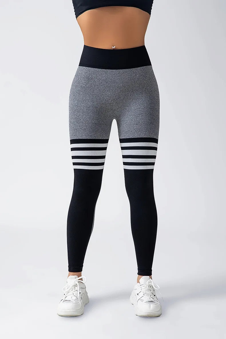 Women Gym V-back Line Yoga Pants Butt Lifting Fitness Athletic Workout Scrunch Leggings Outdoor Sports Tights