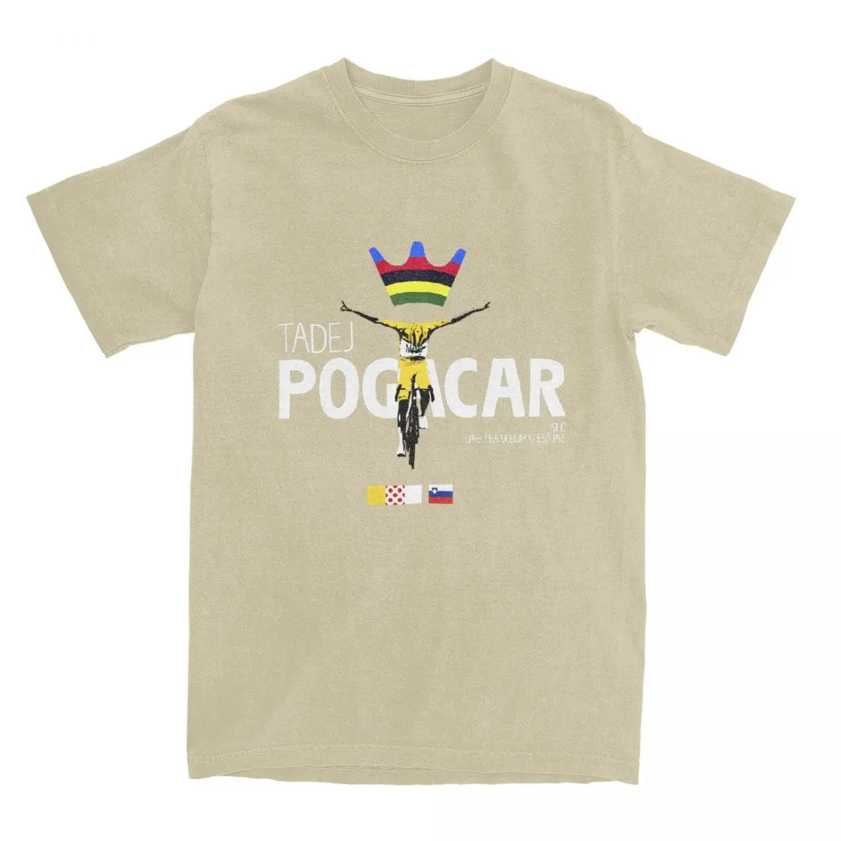 Men's Tadej Pogacar Cycling Pogi Team T-Shirts Cotton Clothing 2025 Summer Tour-De France Women Short Sleeves O-Neck Tshirt Tops