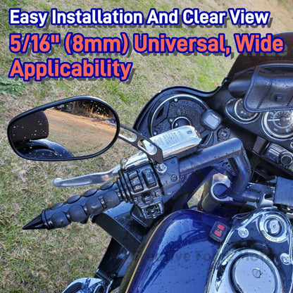 Motorcycles Rear Side Mirrors Rear view For Harley Honda Road King Touring Sportster Fat Boy Softail Bobber Chopper Street Glide