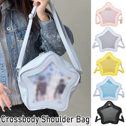 Original Cute Kawaii Ita Bag Anime Five Pointed Star Two-Dimensional Crossbody Bag Street Fashion Women Mini Shoulder Bag