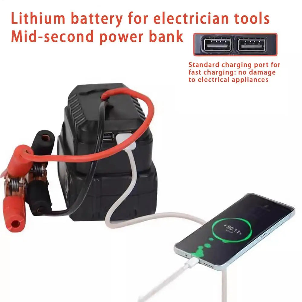 Portable Car Battery Jump Starter Jump Box Lithium Battery Converter - Compact Power Pack for Emergency Vehicle Starting
