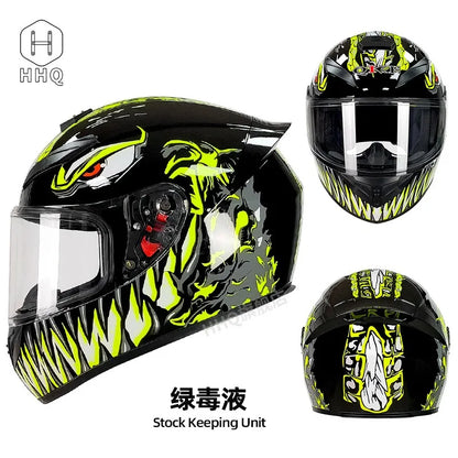 New Bluetooth motorcycle helmet for men and women, full coverage, anti-fog, full face motorcycle helmet
