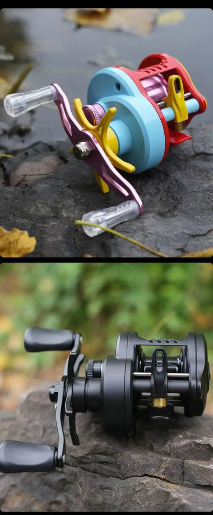 Smart DC Electronic Brake Drum Reel Anti Backlash Micro Lure Long Cast With Sound Alert 7.2:1 Gear Ratio 5kg Drag 5+1 Bearings