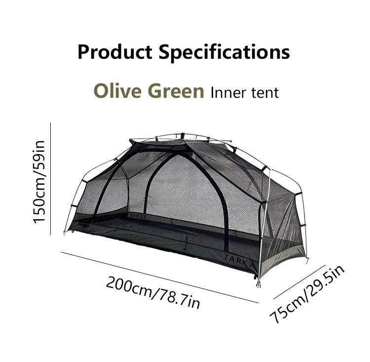 Single Person Camping Cot Tent Portable Sleeping Tent for Hiking Picnic with Mosquito Net Outdoor Survival Gear