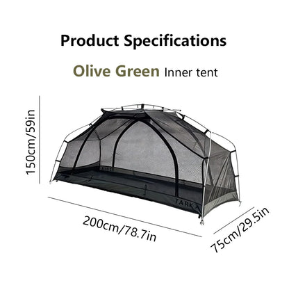 Single Person Camping Cot Tent Portable Sleeping Tent for Hiking Picnic with Mosquito Net Outdoor Survival Gear