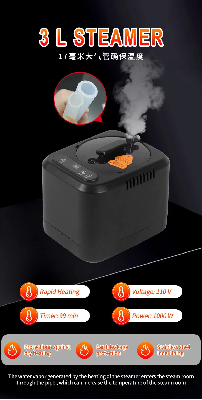 Sweat Steam Box, Home Full Body Sauna Box, Folding Portable Sweat Steam Room