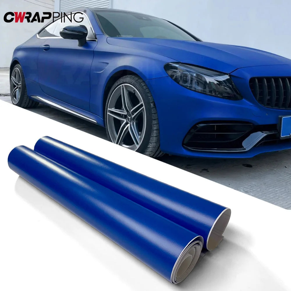 Matte Color Vinyl Car Wrap Film Foil Stickers Universal Self-adhesion Waterproof Protection Film for Car Motorcycle Accessories